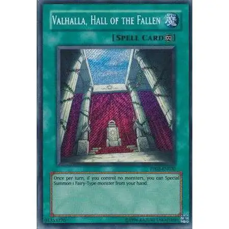YuGiOh Trading Card Game Premium Pack 2 Secret Rare Valhalla, Hall of the Fallen PP02-EN020