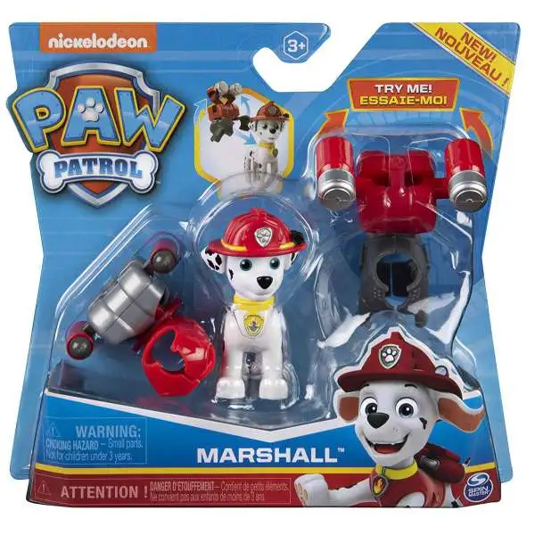 Paw Patrol Marshall Figure [2 Clip on Backpacks, Damaged Package]