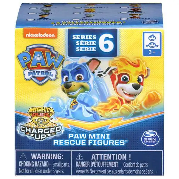 Paw Patrol Mighty Pups Charged Up Series 6 Paw Mini Figures Mystery Pack [1 RANDOM Figure]
