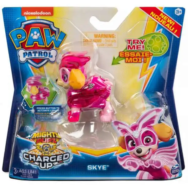 Paw Patrol Mighty Pups Charged Up Skye Figure