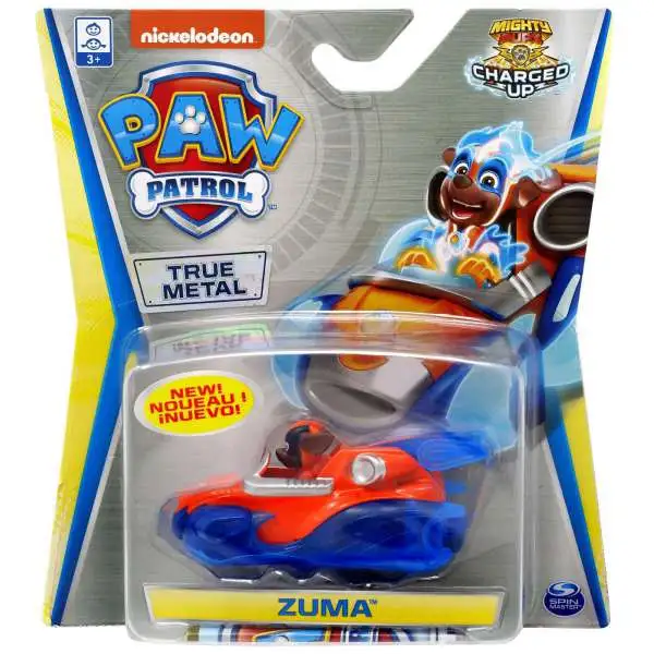 Paw Patrol Mighty Pups Charged Up True Metal Zuma Diecast Car [Mighty Pups Charged Up]