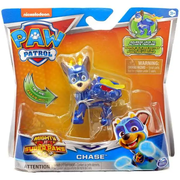 Paw Patrol Mighty Pups Super Paws Chase Figure [Loose]