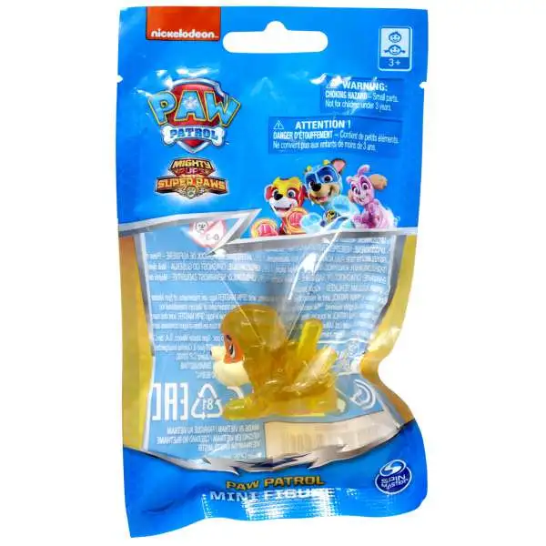 Paw Patrol Mighty Pups Super Paws Rubble 2-Inch Mini Figure