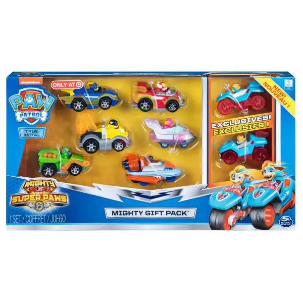 Paw Patrol Mighty Pups Super Paws True Metal Chase, Zuma, Rubble