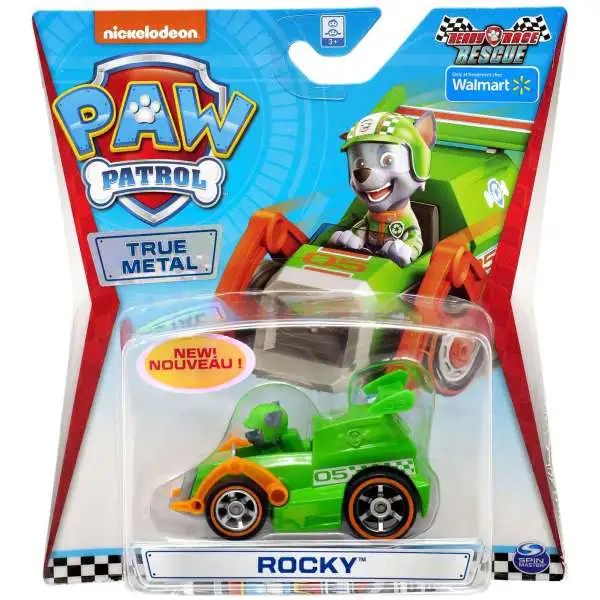 Paw Patrol Ready Race Rescue True Metal Rocky Exclusive Diecast Car [Ready Race Rescue]