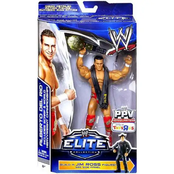 WWE Wrestling Elite Collection Pay Per View Alberto Del Rio Exclusive Action Figure [Jim Ross Build a Figure, Damaged Package]