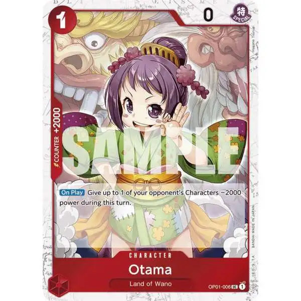 One Piece Trading Card Game Premium Booster Uncommon Otama OP01-006 [Jolly Roger Foil]