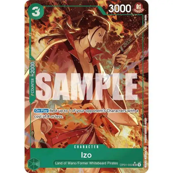 One Piece Trading Card Game Premium Booster Uncommon Izo OP01-033 [Alternate Art]