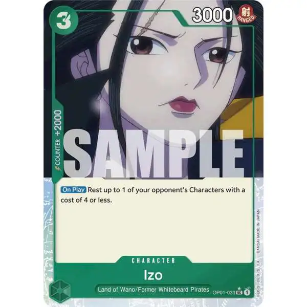 One Piece Trading Card Game Premium Booster Uncommon Izo OP01-033 [Extended Art]