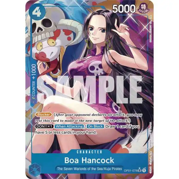 One Piece Trading Card Game Premium Booster Super Rare Boa Hancock OP01-078 [Alternate Art]