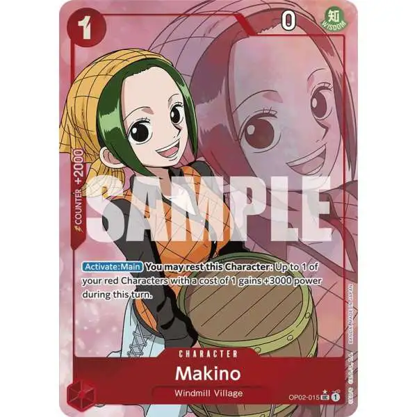 One Piece Trading Card Game Premium Booster Uncommon Makino OP02-015 [Full Art]