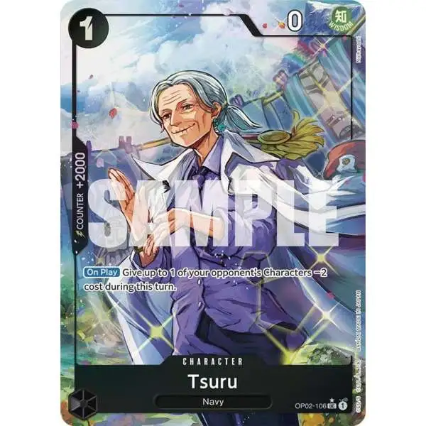 One Piece Trading Card Game Premium Booster Uncommon Tsuru OP02-106 [Full Art]