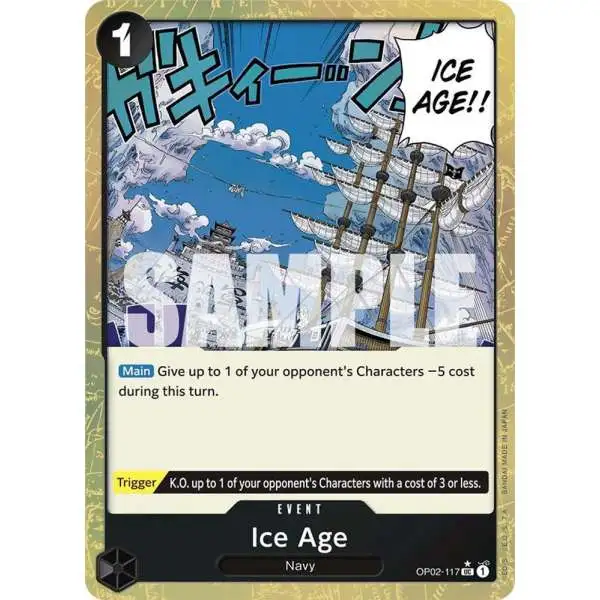One Piece Trading Card Game Premium Booster Uncommon Ice Age OP02-117 [Textured Foil]
