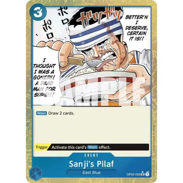One Piece Trading Card Game Premium Booster Uncommon Sanji's Pilaf OP03-056 [Textured Foil]