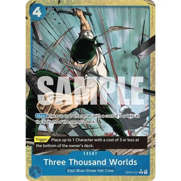 One Piece Trading Card Game Premium Booster Rare Three Thousand Worlds OP03-057 [Alternate Art]
