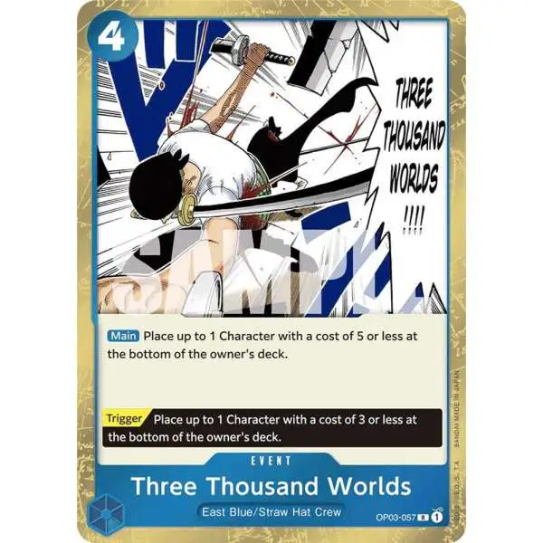 One Piece Trading Card Game Premium Booster Rare Three Thousand Worlds OP03-057 [Jolly Roger Foil]