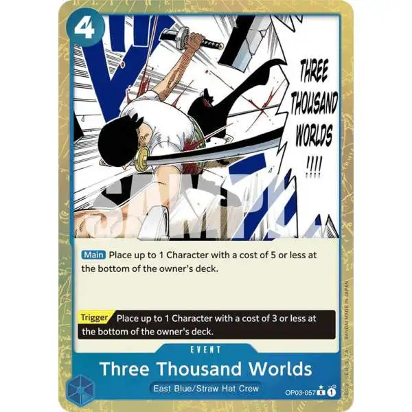One Piece Trading Card Game Premium Booster Rare Three Thousand Worlds OP03-057 [Textured Foil]