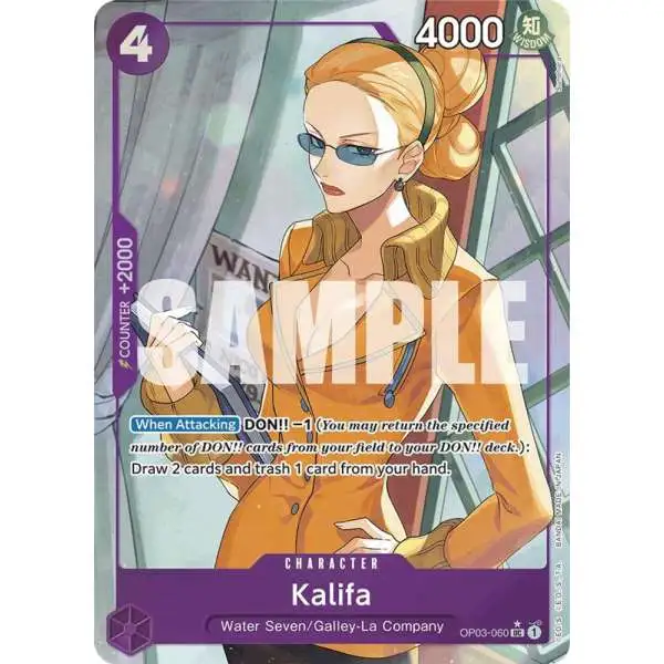 One Piece Trading Card Game Premium Booster Uncommon Kalifa OP03-060 [Full Art]