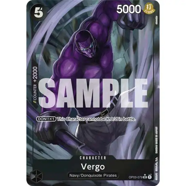 One Piece Trading Card Game Premium Booster Uncommon Vergo OP03-079 [Full Art]