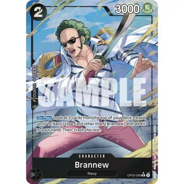 One Piece Trading Card Game Premium Booster Rare Brannew OP03-089 [Alternate Art]