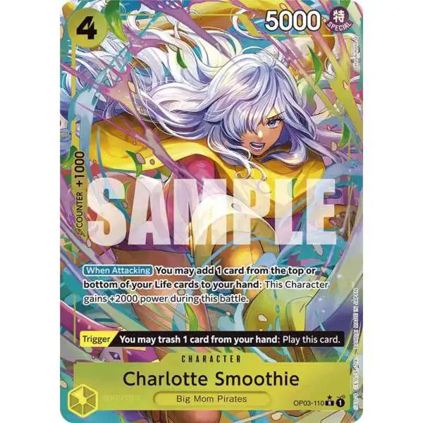 One Piece Trading Card Game Premium Booster Rare Charlotte Smoothie OP03-110 [Alternate Art]
