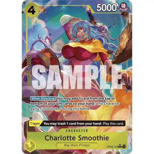 One Piece Trading Card Game Premium Booster Rare Charlotte Smoothie OP03-110 [Full Art]