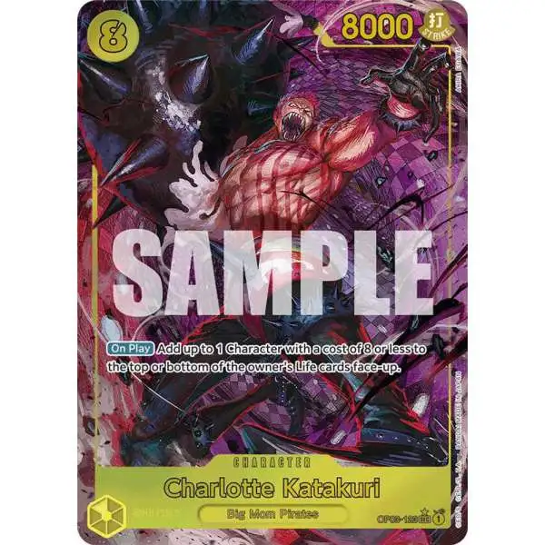 One Piece Trading Card Game Premium Booster Secret Rare Charlotte Katakuri OP03-123 [Alternate Art]