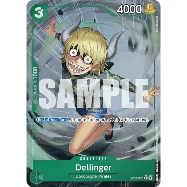 One Piece Trading Card Game Premium Booster Common Dellinger OP04-029 [Full Art]