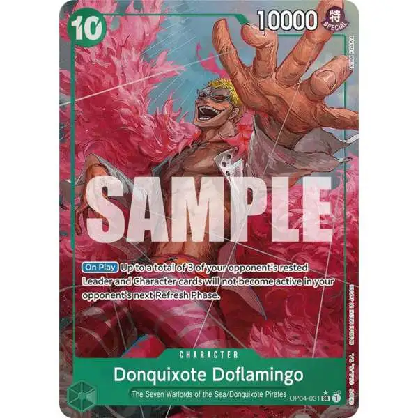 One Piece Trading Card Game Premium Booster Super Rare Donquixote Doflamingo OP04-031 [Alternate Art]