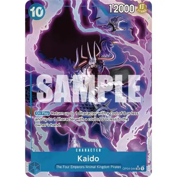 One Piece Trading Card Game Premium Booster Super Rare Kaido OP04-044 [Alternate Art]