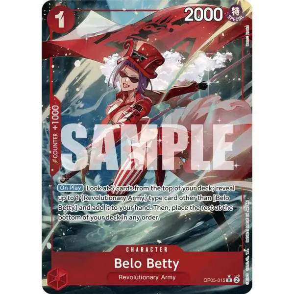 One Piece Trading Card Game Premium Booster Rare Belo Betty OP05-015 [Full Art]