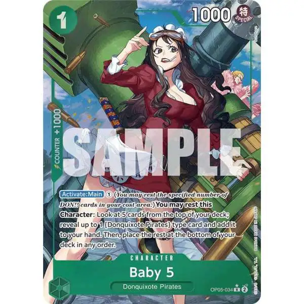 One Piece Trading Card Game Premium Booster Rare Baby 5 OP05-034 [Alternate Art]