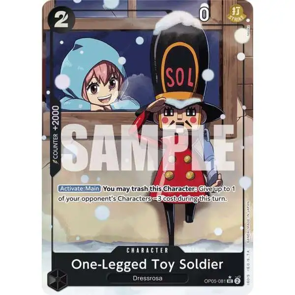 One Piece Trading Card Game Premium Booster Uncommon One-Legged Toy Soldier OP05-081 [Alternate Art]