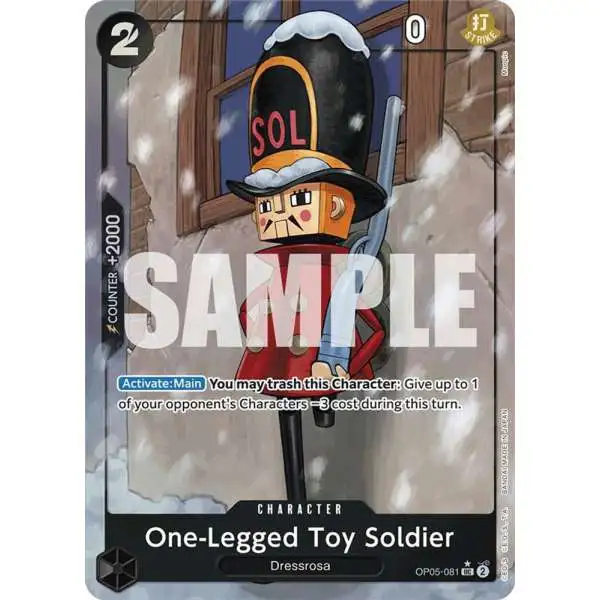One Piece Trading Card Game Premium Booster Uncommon One-Legged Toy Soldier OP05-081 [Full Art]