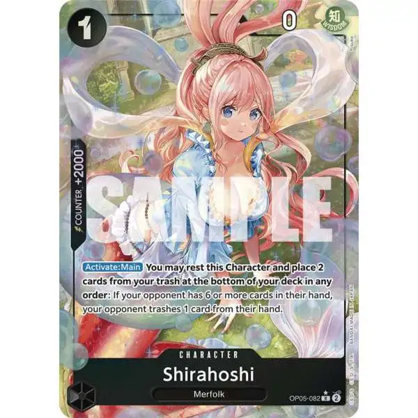 One Piece Trading Card Game Premium Booster Rare Shirahoshi OP05-082 [Alternate Art]