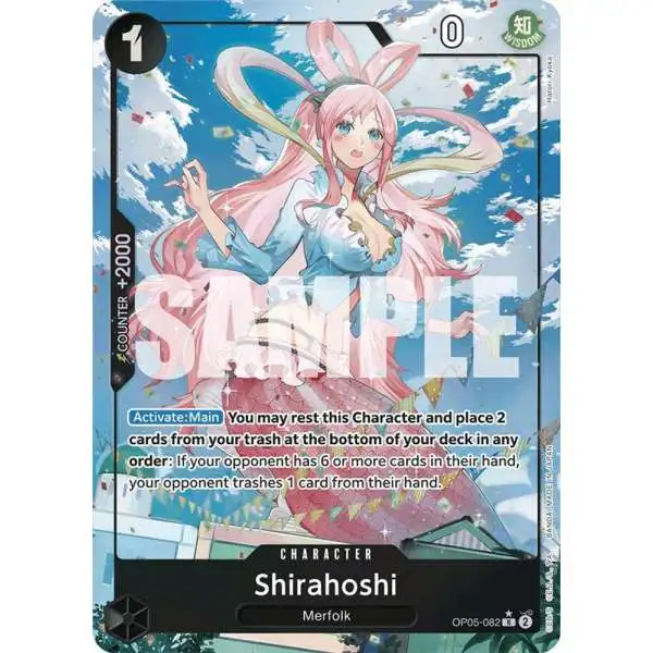 One Piece Trading Card Game Premium Booster Rare Shirahoshi OP05-082 [Full Art]