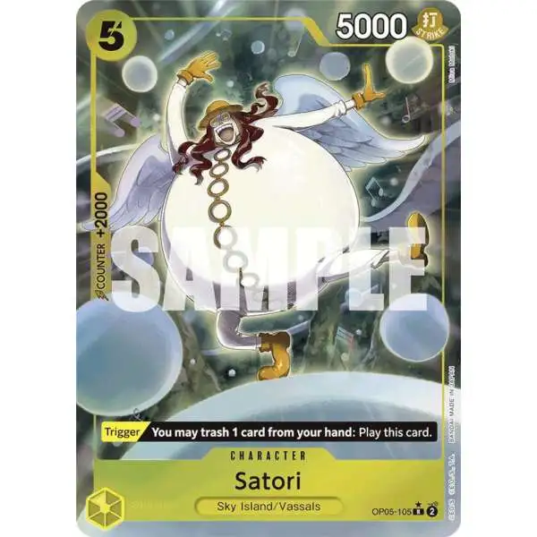 One Piece Trading Card Game Premium Booster Rare Satori OP05-105 [Full Art]