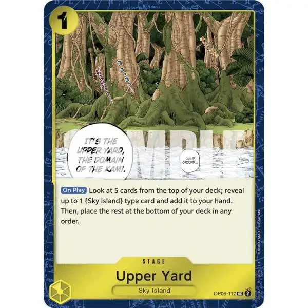 One Piece Trading Card Game Premium Booster Uncommon Upper Yard OP05-117 [Jolly Roger Foil]