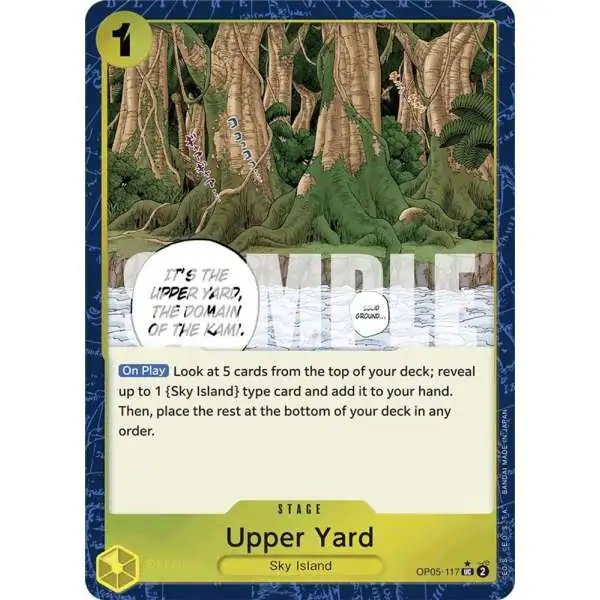 One Piece Trading Card Game Premium Booster Uncommon Upper Yard OP05-117 [Textured Foil]