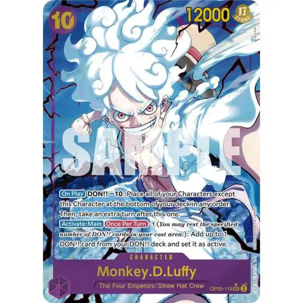 One Piece Trading Card Game Premium Booster Secret Rare Monkey.D.Luffy OP05-119 [Alternate Art]
