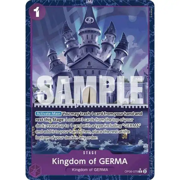 One Piece Trading Card Game Premium Booster Common Kingdom of GERMA OP06-079 [Alternate Art]