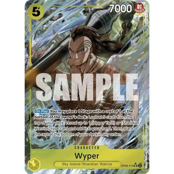 One Piece Trading Card Game Premium Booster Uncommon Wyper OP06-114 [Full Art]