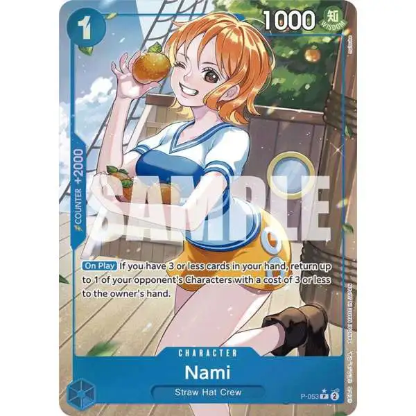 One Piece Trading Card Game Premium Booster Promo Nami P-053 [Full Art]