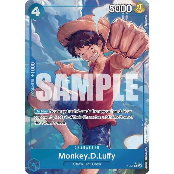 One Piece Trading Card Game Premium Booster Promo Monkey.D.Luffy P-055 [Full Art]