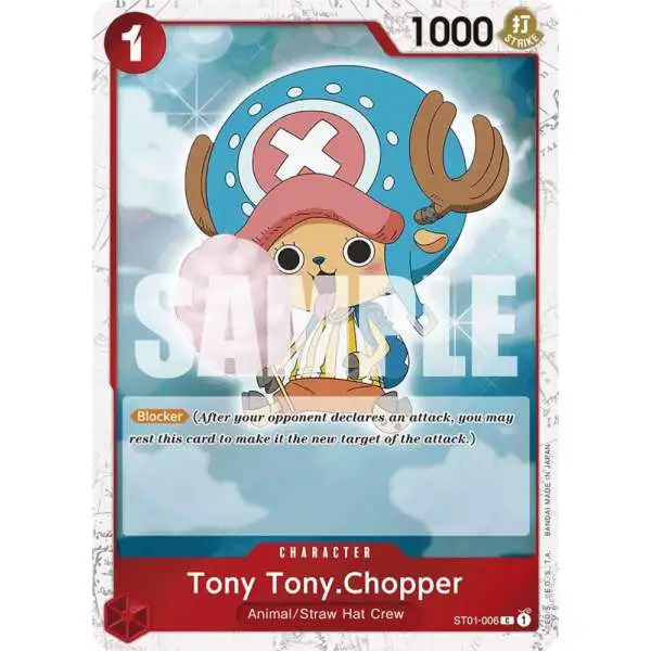 One Piece Trading Card Game Premium Booster Common Tony Tony.Chopper ST01-006 [Jolly Roger Foil]
