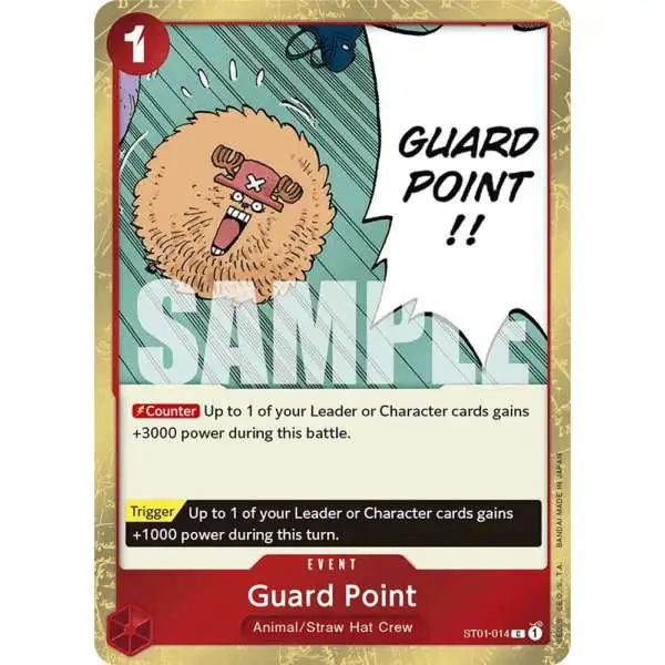 One Piece Trading Card Game Premium Booster Common Guard Point ST01-014 [Jolly Roger Foil]