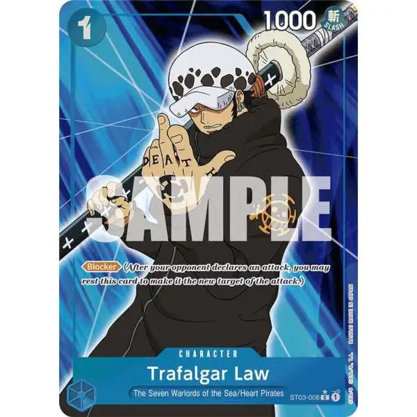 One Piece Trading Card Game Premium Booster Common Trafalgar Law ST03-008 [Full Art]