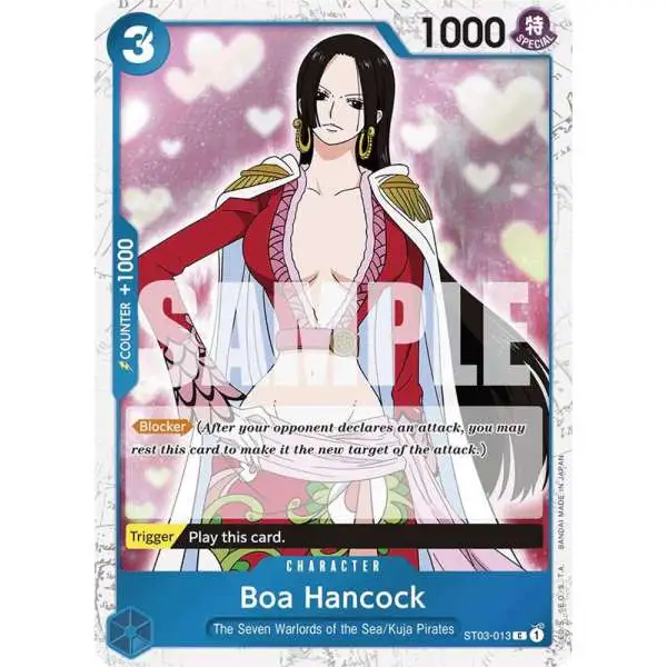 One Piece Trading Card Game Premium Booster Common Boa Hancock ST03-013 [Jolly Roger Foil]