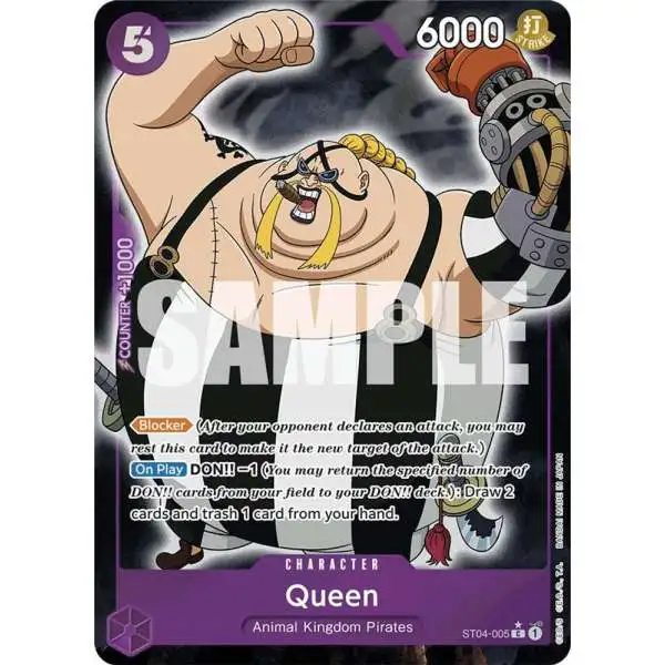 One Piece Trading Card Game Premium Booster Common Queen ST04-005 [Full Art]