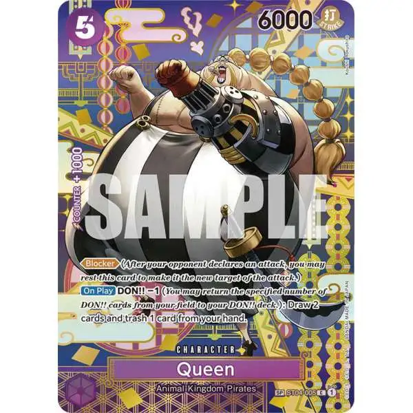 One Piece Trading Card Game Two Legends Common Queen ST04-005 [SP]